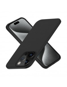 Helmet Case Liquid Silicone iPhone 15 Pro Max, Black 2