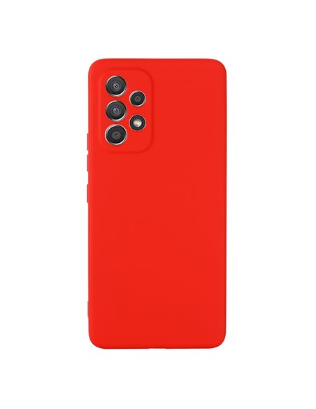 Helmet Case Liquid Silicone Samsung A73, Red