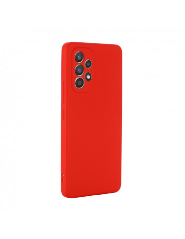 Helmet Case Liquid Silicone Samsung A73, Red