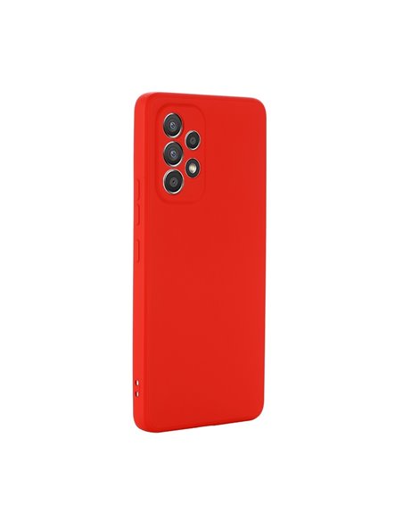 Helmet Case Liquid Silicone Samsung A73, Red