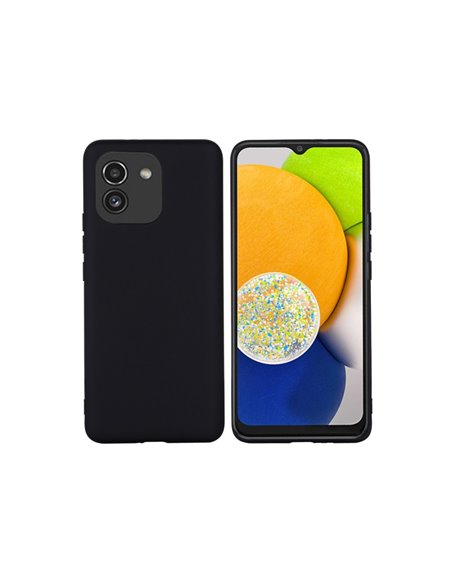 Helmet Case Liquid Silicone Samsung A03, Black