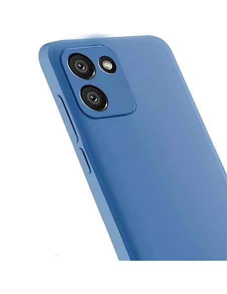 Helmet Case Liquid Silicone Samsung A03, Blue