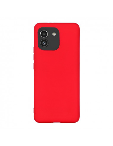 Helmet Case Liquid Silicone Samsung A03, Red