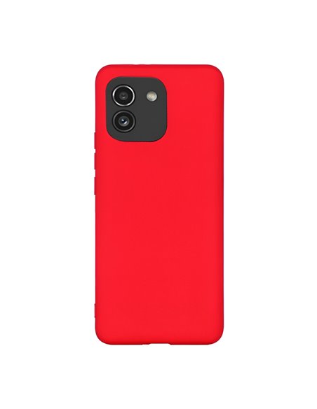 Helmet Case Liquid Silicone Samsung A03, Red