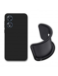 Helmet Case Liquid Silicone Oppo A58, Black