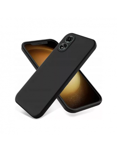 Helmet Case Liquid Silicone Oppo A58, Black