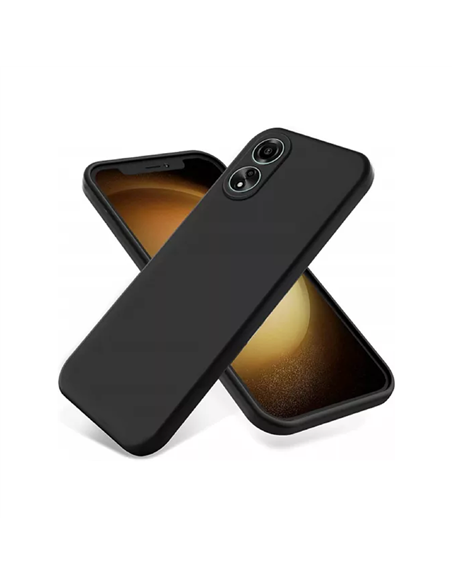 Helmet Case Liquid Silicone Oppo A58, Black