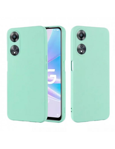 Helmet Case Liquid Silicone Oppo A78 4G, Green