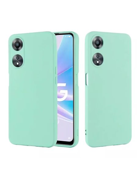 Helmet Case Liquid Silicone Oppo A78 4G, Green