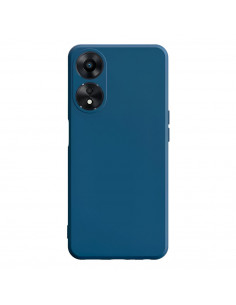 Helmet Case Liquid Silicone Oppo A17, Blue