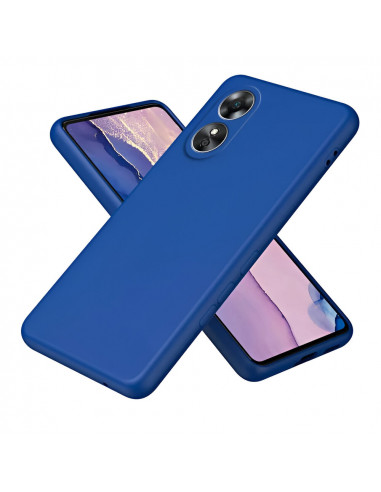 Helmet Case Liquid Silicone Oppo A17, Blue