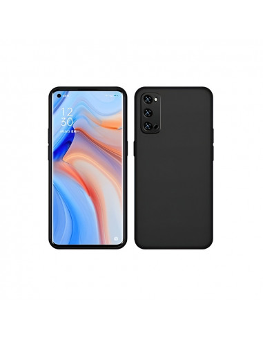 Helmet Case Liquid Silicone Oppo Reno 4 Pro 5G, Black