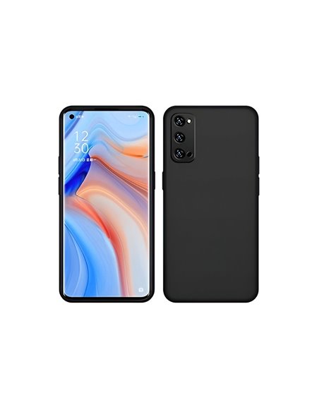Helmet Case Liquid Silicone Oppo Reno 4 Pro 5G, Black