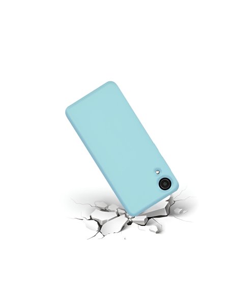 Helmet Case Liquid Silicone Samsung A03 Core, Blue