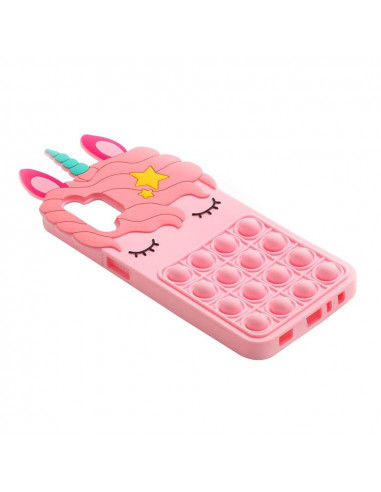 Helmet Case Liquid Silicone Popit Unicorn Samsung A32, Mix
