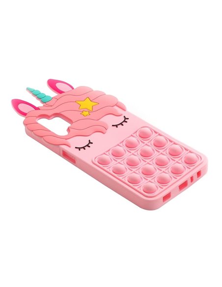 Helmet Case Liquid Silicone Popit Unicorn Samsung A32, Mix