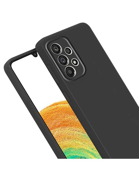 Helmet Case Liquid Silicone Samsung A33, Black