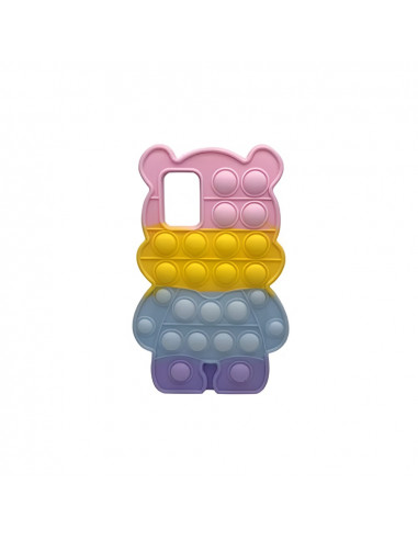 Helmet Case Liquid Silicone Popit Bear Samsung A32, Mix