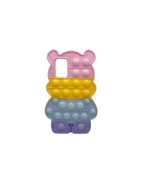 Helmet Case Liquid Silicone Popit Bear Samsung A32, Mix
