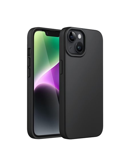 Helmet Case Liquid Silicone iPhone 15 Plus/14 Plus, Black