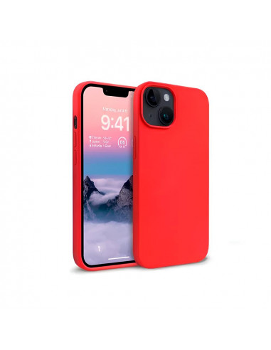Helmet Case Silicone Soft Touch iPhone 14, Red