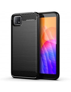 Helmet Case Carbon Oppo Reno 4 Lite Fiber, Black