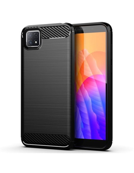 Helmet Case Carbon Oppo Reno 4 Lite Fiber, Black