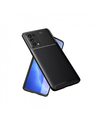 Helmet Case Carbon Oppo Reno 5 5G, Black