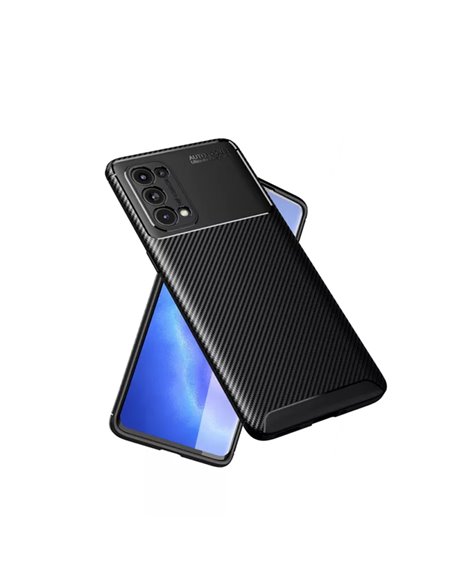 Helmet Case Carbon Oppo Reno 5 5G, Black