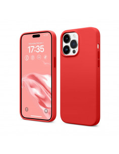 Helmet Case Silicone Soft Touch iPhone 14 Pro Max, Red