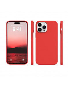 Helmet Case Silicone Soft Touch iPhone 14 Pro Max, Red 2