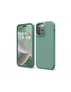 Helmet Case Liquid Silicone iPhone 14 Pro Max, Green