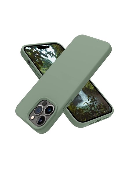 Helmet Case Liquid Silicone iPhone 14 Pro Max, Green