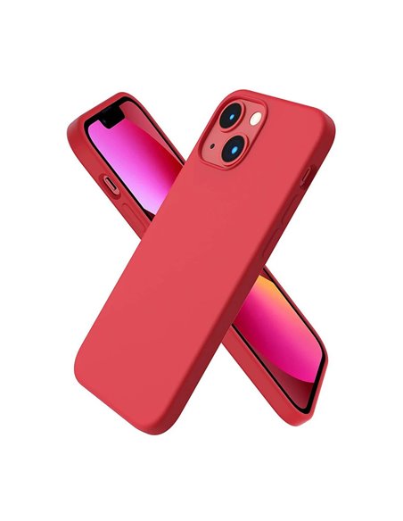 Helmet Case Liquid Silicone iPhone 13 Mini, Red