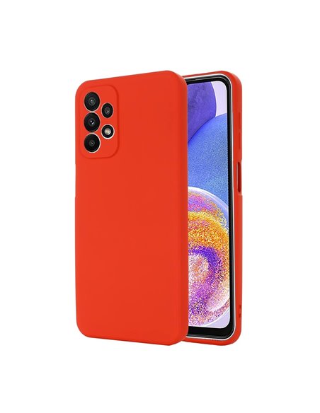 Helmet Case Liquid Silicone Samsung A23, Red