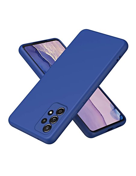 Helmet Case Liquid Silicone Samsung A32, Denim Blue