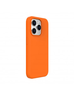 Helmet Case Liquid Silicone iPhone 14 Pro, Orange