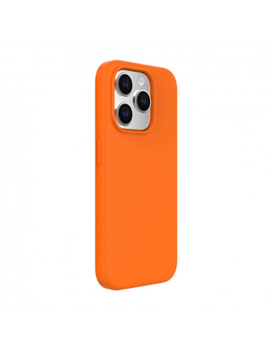 Helmet Case Liquid Silicone iPhone 14 Pro, Orange