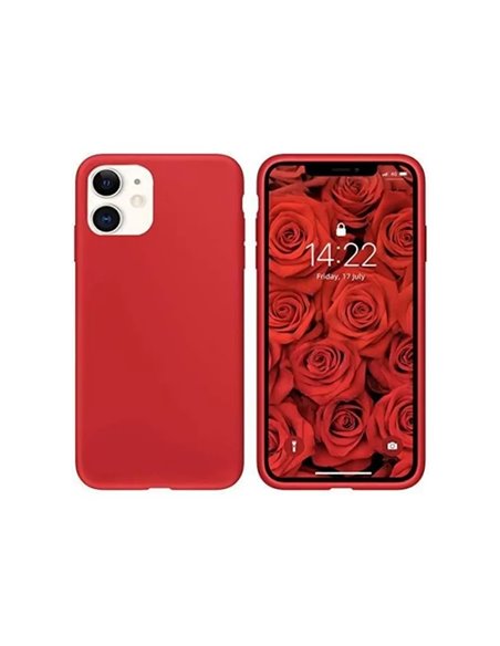 Helmet Case Liquid Silicone iPhone 11, Red