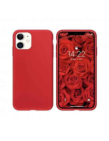 Helmet Case Liquid Silicone iPhone 11, Red