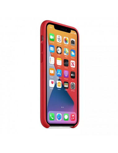 Helmet Case Liquid Silicone iPhone 11, Red