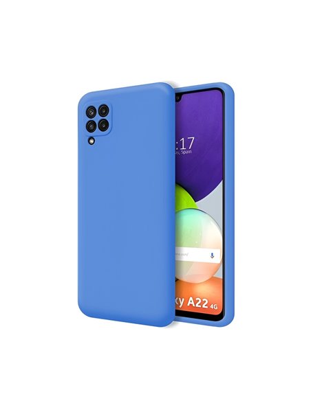 Helmet Case Liquid Silicone Samsung M22 4G, Blue