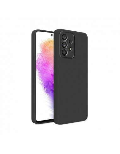 Helmet Case Liquid Silicone Samsung A73, Black