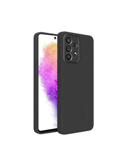 Helmet Case Liquid Silicone Samsung A73, Black