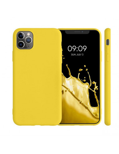 Helmet Case Liquid Silicone iPhone 11 Pro, Yellow