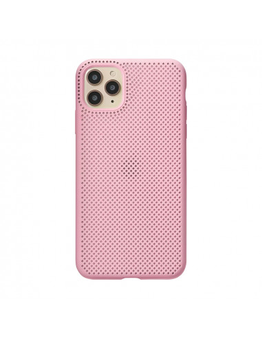 Helmet Case Liquid Silicone Grid iPhone 11 Pro Max, Pink