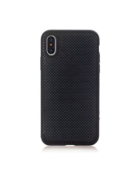 Helmet Case Liquid Silicone Grid iPhone 11 Pro, Black
