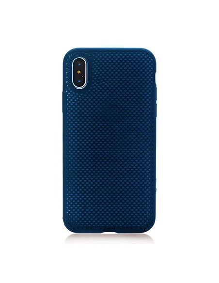 Helmet Case Liquid Silicone Grid iPhone 11 Pro, Blue