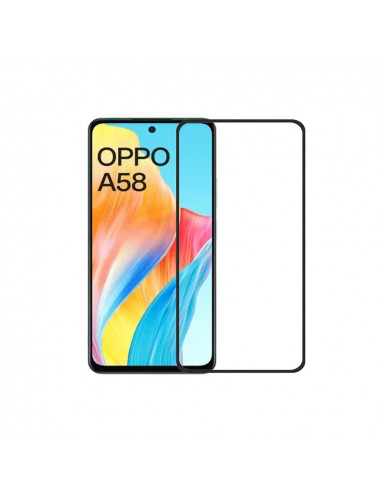 Helmet Diamond Glass 5D Oppo A79/A58 4G, Black