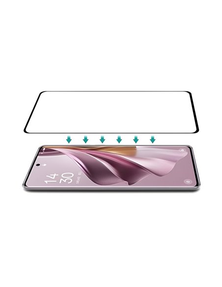 Helmet Diamond Glass 5D Oppo Reno 10 Pro 5G, Black